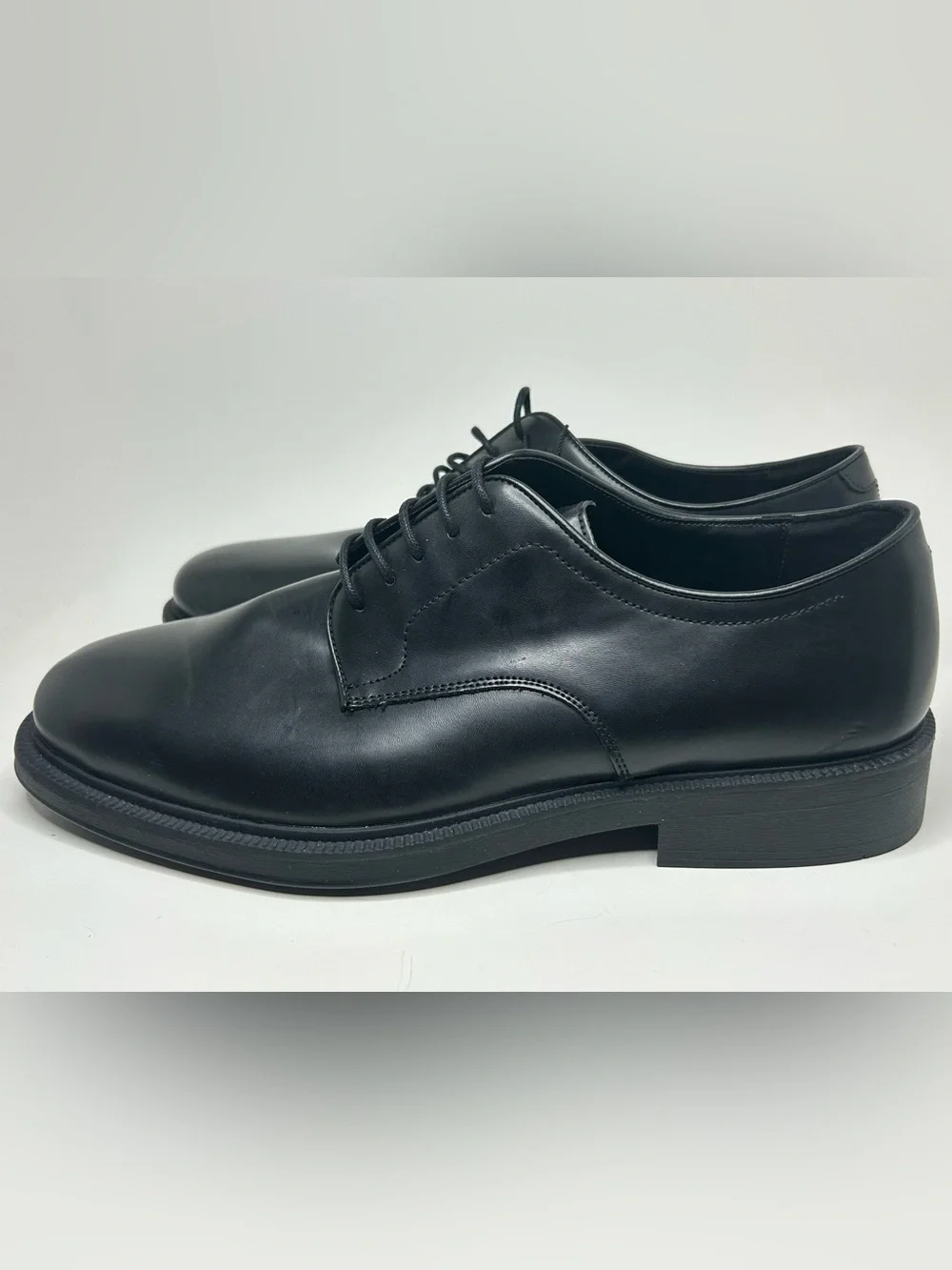 Zara Men’s Black Pointed Toe Derby Dress Shoe Size 11 (44) NWT